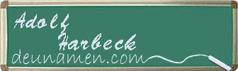 Adolf Harbeck Visitenkarte
